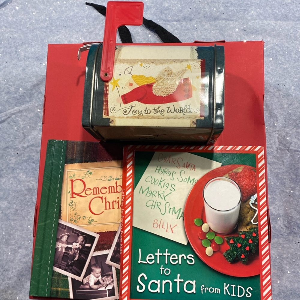 Letters to Santa book and mailbox bundle lot  remembering Christmas nostalgic ￼